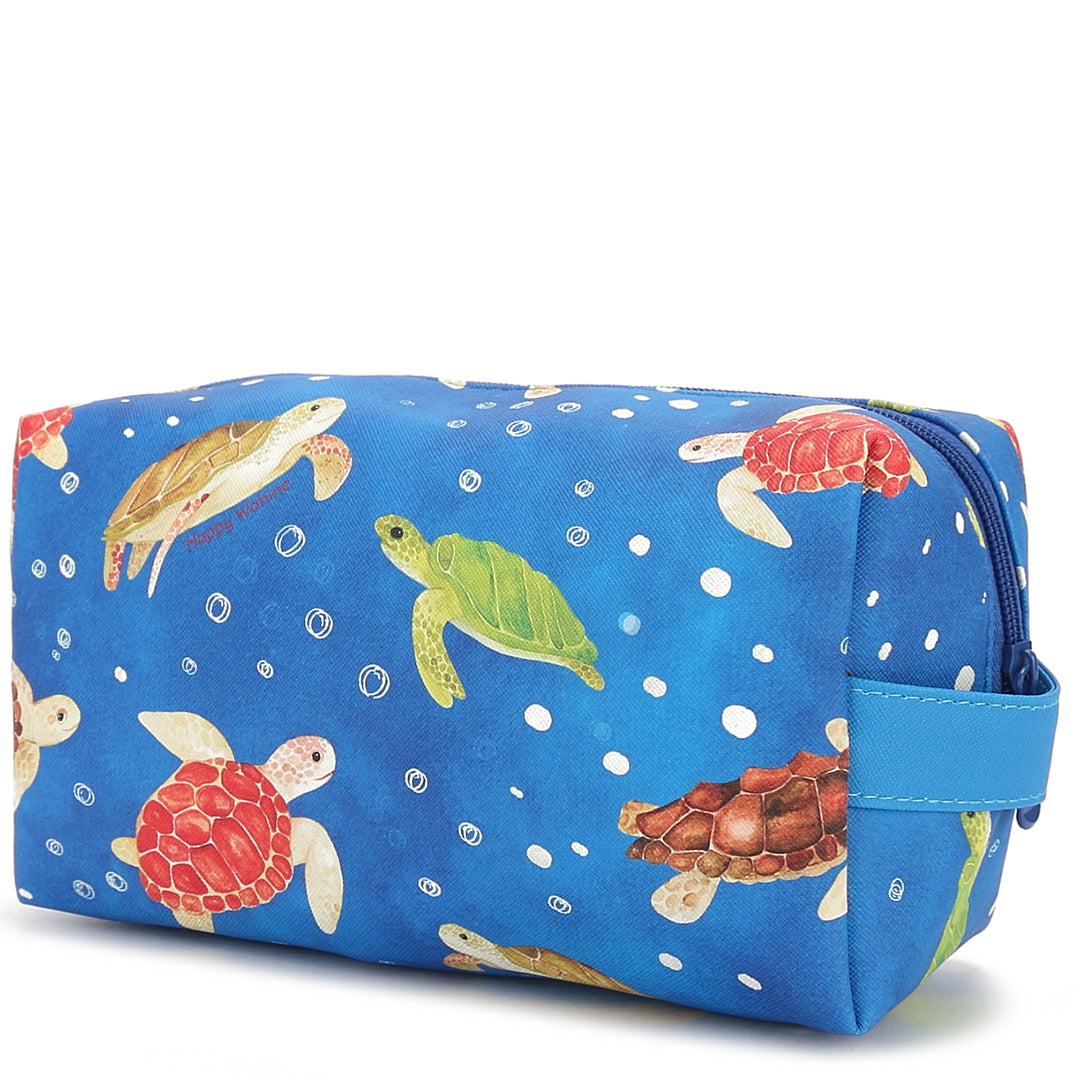 Pouch Cosmetic Local Turtles Blue – Happy Wahine